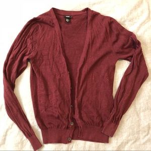 H&M burgundy cardigan in great condition
